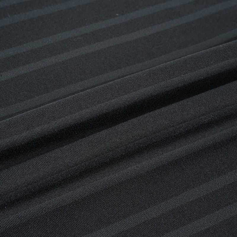 11SP149 90% Polyester 10% Spandex 170gsm Stripe confortable Jersey plié en sous-vêtements en tricot
